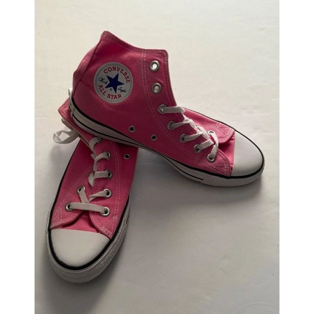 Converse Chuck Taylor All Star Pink/White Canvas High Top Lace Up US 5 EU 38